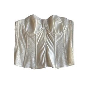 Dominique intimate apparel ivory strapless corset size 48B